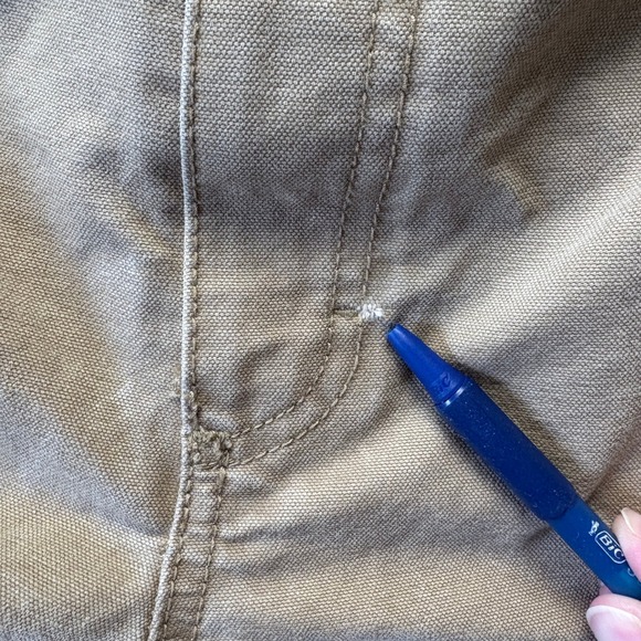 LL Bean Katahdin Iron Works Nor'easter Utility Canvas Pants Men 42 x32 Carpenter - Picture 8 of 14